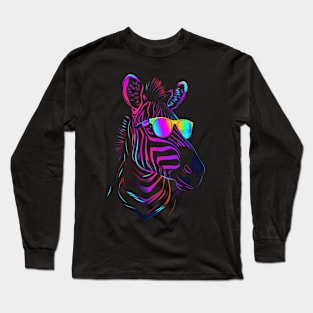 Zebra Roaming Relations Long Sleeve T-Shirt